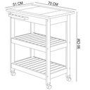 Ver imagem 4 de Carrinho Churrasco Grade Churrasqueira Tábua De Cortes Home W02 Madeira Maciça Imbuia - Lyam Decor