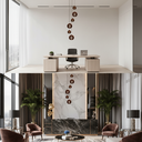 Ver mais imagens de Lustre Pendente para Sala Pé Direito Alto 5m Mbm - Marrom