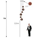 Ver imagem 4 de Lustre Pendente para Sala Pé Direito Alto 5m Mbm - Marrom