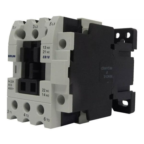 Contator Principal Tripolar 18a 380vca 50 60hz Ac3 Brum - 2