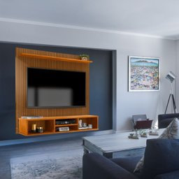 Painel Ripado Everest para Tv até 50 Polegadas 120cm:canela - 3