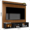 Ver imagem 2 de Painel Ripado Everest para Tv até 50 Polegadas 120cm:canela