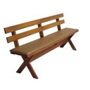 Ver imagem 4 de Conjunto Mesa Madeira Maciça para Churrasco Mel + 4 Bancos Estofados Jambo