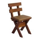 Ver imagem 3 de Conjunto Mesa Madeira Maciça para Churrasco Mel + 4 Bancos Estofados Jambo