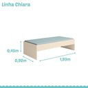 Ver imagem 2 de Cama Infantil Chiara Off White Carvalho - Phoenix Baby