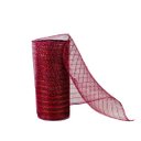 Ver imagem 5 de Kit 2 Telas Decorativa Natal Malha Tule Trançado Vinho Bordô 15cm x 5 Metros