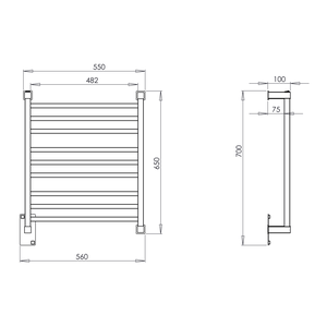 Toalheiro Térmico Imagine Luxo Clean 127v Gold Matte