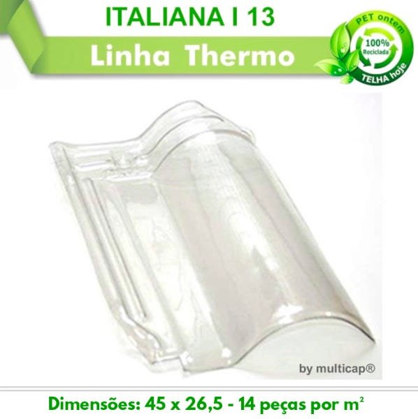 Telha Transparente Italiana I 13 PET 321 - 2