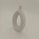 Ver imagem 4 de Vaso Decorativo Enfeite Casa Cerâmica 15x16x3cm Branco