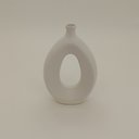 Ver imagem 3 de Vaso Decorativo Enfeite Casa Cerâmica 15x16x3cm Branco