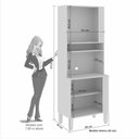Ver imagem 2 de Paneleiro Torre Quente Pérola com 2 Portas Sallêto:Preto/Cinamomo