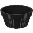 Ver imagem 2 de Kit 20 Ramekin 30ml Molho Maionese Shoyu Restaurante Preto Ramequim Oriental Uno Coza Canelado