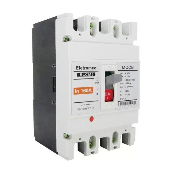 Disjuntor Caixa Moldada Tripolar 160a 415v 35ka C - 3