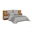 Ver imagem 2 de Cabeceira para Cama de Casal ou Queen Rubi com 2 Mesas de Cabeceira 100 Mdf D Doro Móveis