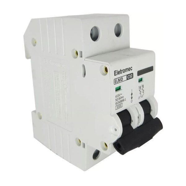 Kit 3 Disjuntor 32a Amperes Bipolar Curva C - Eletromec - 4