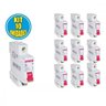 Kit 10 Disjuntor Monopolar Curva C (10a, 16a,20a, 25a, 32a) Steck - 1