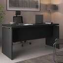 Ver imagem 2 de Mesa de Escritório 160cm com Tampo Duplo Praime Office:preto