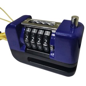 Trava de Disco Freio Antifurto Senha 4 digitos Moto Bike Motocicleta Bicicleta Resistente Segurança 