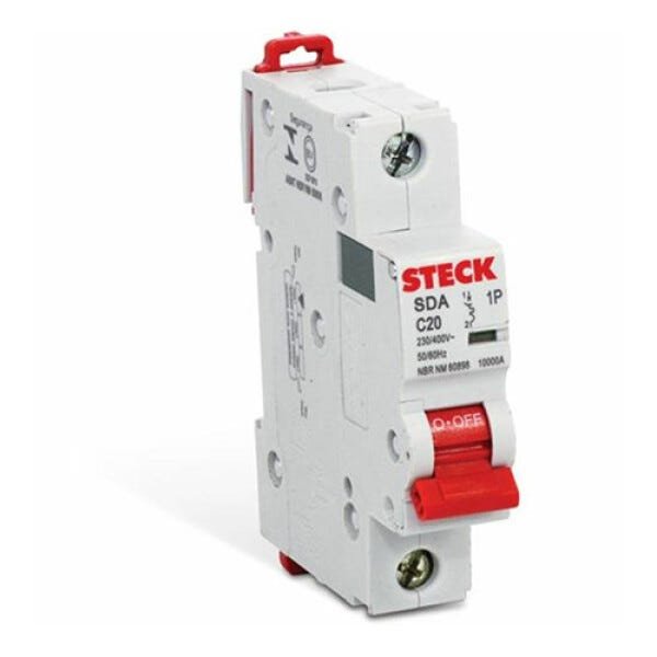 KIT 12 Disjuntores Mono Curva C 20A - Steck - 1