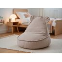 Ver imagem 1 de Puff Infantil Urso Criança com Enchimento de Espuma - Tecido Bouclé Areia