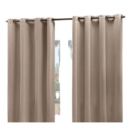 Cortina para Sala e Quarto Blackout Tecido 1,80 x 2,70M - Caqui