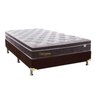 Colchão Plumatex Duro Spring+Cama Box Casal 1,38x1,88 - 1
