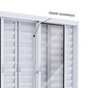 Ver imagem 7 de Janela de Aço Veneziana 6 Folhas com Grade Lucasa Branco