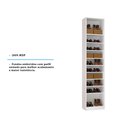 Ver imagem 3 de Guarda Roupa Closet Aberto Sapateira com 9 Prateleiras 50,3cm Prime Luciane Móveis