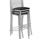 Ver imagem 1 de Conjunto 3 Banquetas Lisiane 75cm Preto