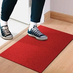 Tapete Capacho Porta Casa Liso 60cm X 40cm - Vermelho