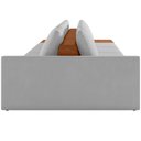 Ver imagem 6 de Sofá Ilha Modular para Sala 432cm com Puff Dublin K01 Veludo Cinza Sintético Caramelo - Lyam Decor