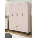 Ver imagem 2 de Guarda-Roupa Retrô 4 Portas Isis MóveisAqui
