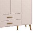 Ver imagem 4 de Guarda-Roupa Retrô 4 Portas Isis MóveisAqui