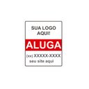 Ver imagem 1 de Placa Imobiliária Aluga com Logo em Pvc