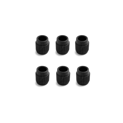 6 Sapata Pé Pezinho Jump Mini Trampolim Academia Ponteira 1 Polegada