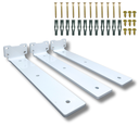 Ver imagem 1 de 3 Suportes para Prateleira 25cm Fixo de Parede Mão Francesa Estilo Moderno Aço Robusto Branco