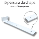 Ver imagem 4 de 3 Suportes para Prateleira 25cm Fixo de Parede Mão Francesa Estilo Moderno Aço Robusto Branco