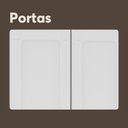 Ver imagem 6 de Armário Aéreo Aço 3 Portas de Vidro Linha Colors Bertolini Branco