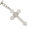 Chaveiro Crucifixo de São Bento Níquel Prateado Presente - 3