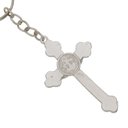 Ver imagem 3 de Chaveiro Crucifixo de São Bento Níquel Prateado Presente