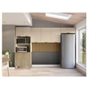 Ver imagem 1 de Kit Cozinha Ambiente Glam 3 Peças Freijó Vanilla Ripado - Kits Paraná