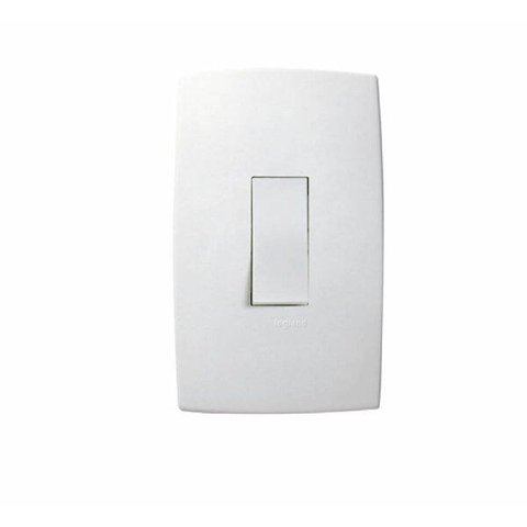 Conjunto 1 Interruptor Paralelo 4x2 Vertical 10A 250V 4x2 Branco Pialplus