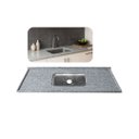 Ver imagem 2 de Pia Cozinha Granito Corumbá com Cuba Inox Rasa Simples 120cm:Corumbá