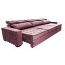 Ver imagem 7 de Sofá Retrátil e Reclinável 4,15m Cama inBox Big Star com SoftGel D40 Velupluma Rose