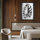Ver imagem 2 de Quadro Decorativo Bw Leaf of Monstera Relevo