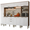 Ver imagem 4 de Armário de Cozinha Completa 265 cm Rustic/Branco Lille Madesa 01