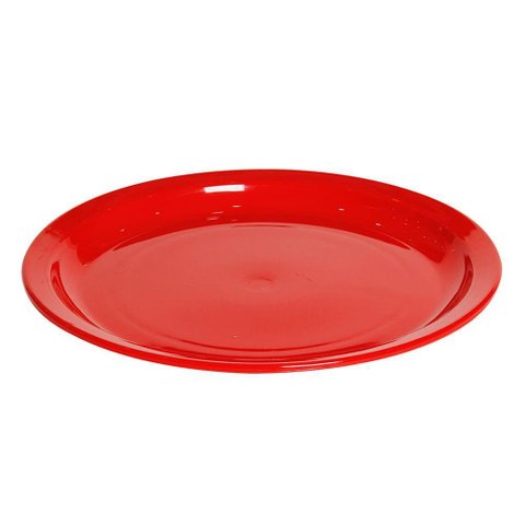 Prato Elegance Raso Redondo 25cm Vermelho em Polipropileno Linha Tropical Vem