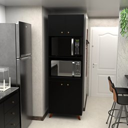 Torre Quente Paneleiro 212,5x70cm P/forno e Micro Netmobil - 2