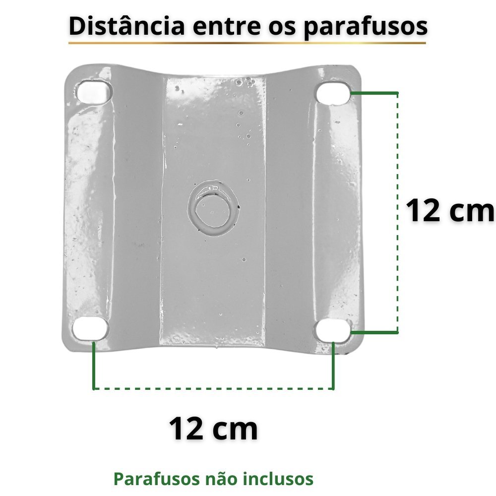 Base Giratória Em Alumínio Para Cadeira Poltrona Pufe - 2