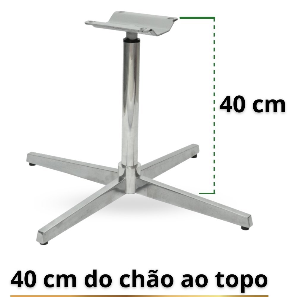 Base Giratória Em Alumínio Para Cadeira Poltrona Pufe - 3